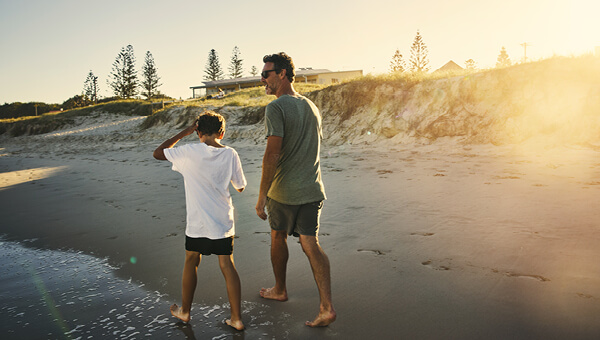 deceased_estate_father_son_walking_on_the_beach